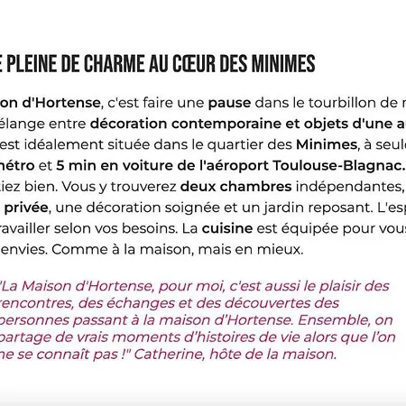 ゲストハウス La Maison D'hortense, Maison De Charme Et De Caractere *
