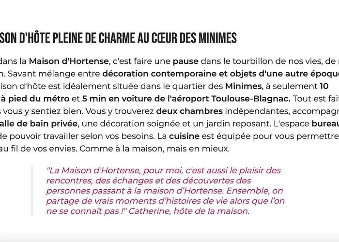 ゲストハウス La Maison D'hortense, Maison De Charme Et De Caractere 4*